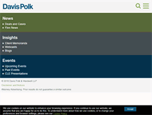 Tablet Screenshot of davispolk.com